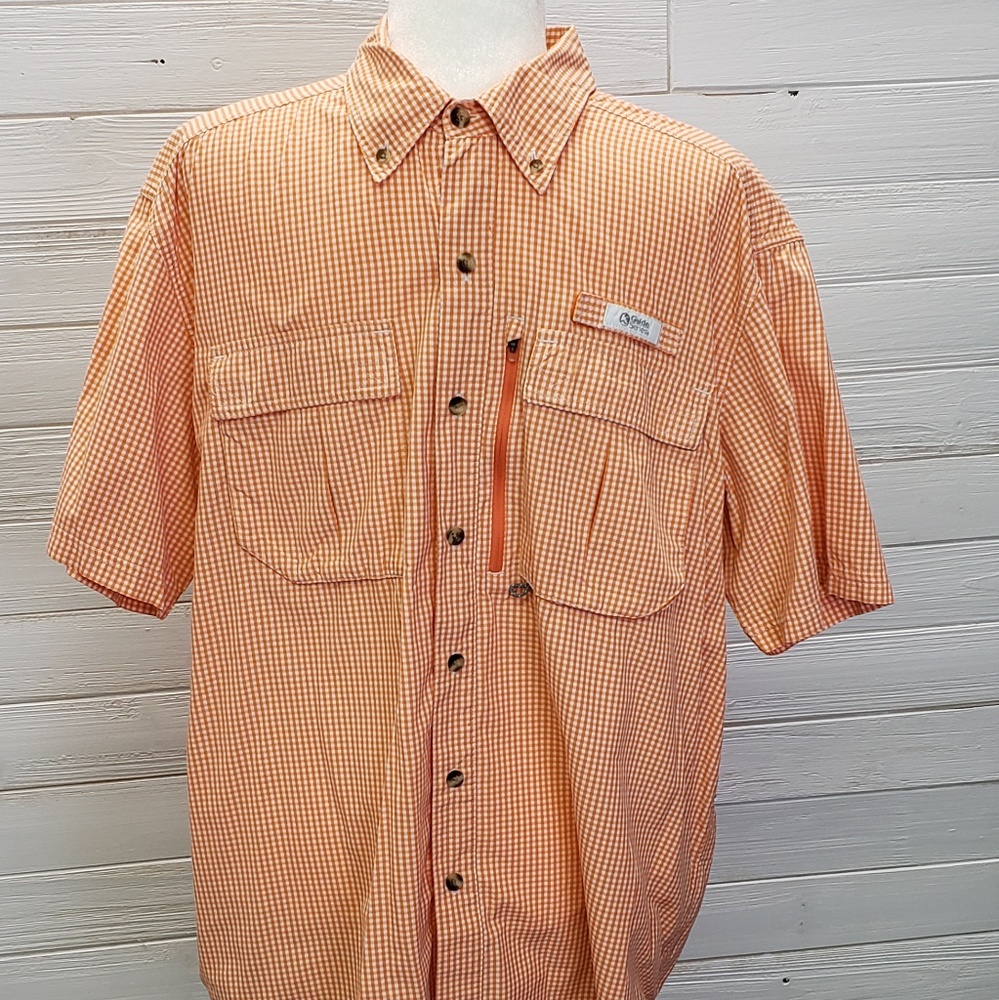 Guide Series Men's Fishing Style Shirt Orange